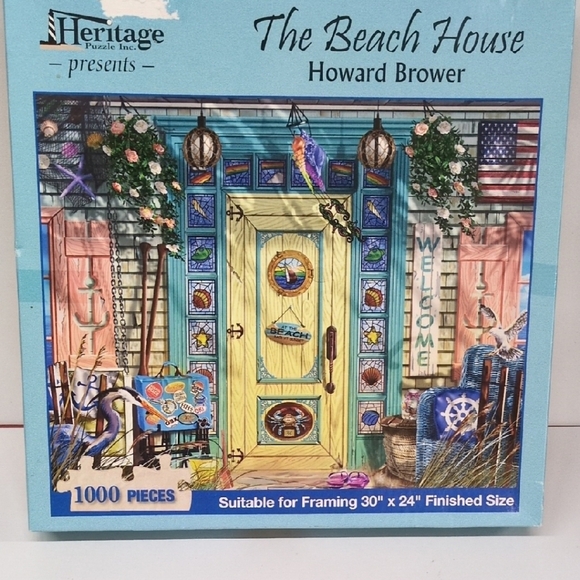 Heritage Other - Heritage The Beach House Puzzle - Blue and Yellow